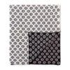 Lynda Criss-cross Knit Throw In Black -France and Son Store tf tho 22 1b