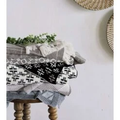 Camille Modern Birds Eye Throw In Black -France and Son Store tf tho 26 4b