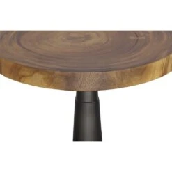 Salsa Bar Table - Iron Base - Natural 7 Salsa Bar Table - Iron Base - Natural -France and Son Store th110311 2