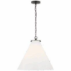 Ava Large Conical Pendant - Bronze
