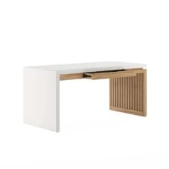 Portico Writing Desk - Brown, White 10 Portico Writing Desk - Brown, White -France and Son Store ub3whrnsirkwyupitd7d
