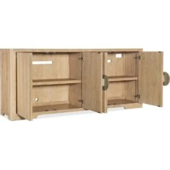 Retreat Entertainment 2-Shelf Credenza - Light Wood -France and Son Store ubblj2hy0ogahvqzc9c9