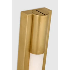 Emery 16" Slimline Bath Light - Brass With White Glass 8 Emery 16" Slimline Bath Light - Brass With White Glass -France and Son Store vcs ikf ikf2100habwg d1