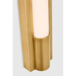 Emery 16" Slimline Bath Light - Brass With White Glass 9 Emery 16" Slimline Bath Light - Brass With White Glass -France and Son Store vcs ikf ikf2100habwg d2