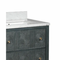 Santos 28" Vintage Navy Vanity With Rectangular Undermount Sink -France and Son Store wvu2qhpkqotgvja2yiqq