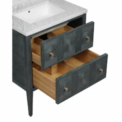 Santos 28" Vintage Navy Vanity With Rectangular Undermount Sink -France and Son Store wyhbabpjtdwc4vc60s2y