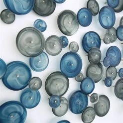 S/3 Crosshatched Wall Discs-Blue Swirl 16 S/3 Crosshatched Wall Discs-Blue Swirl -France and Son Store youtube 6k7CHkl7d7A 1