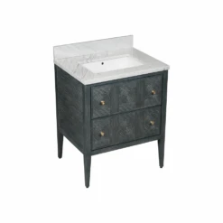 Santos 28" Vintage Navy Vanity With Rectangular Undermount Sink -France and Son Store zd06f1mzpjgy6ifpbpa1